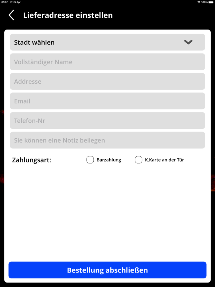 Memo Takeaway Wettingen