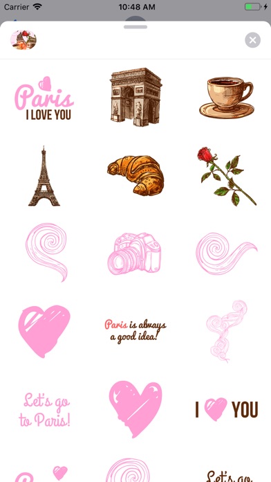 Paris Chic Stickerpack screenshot 2