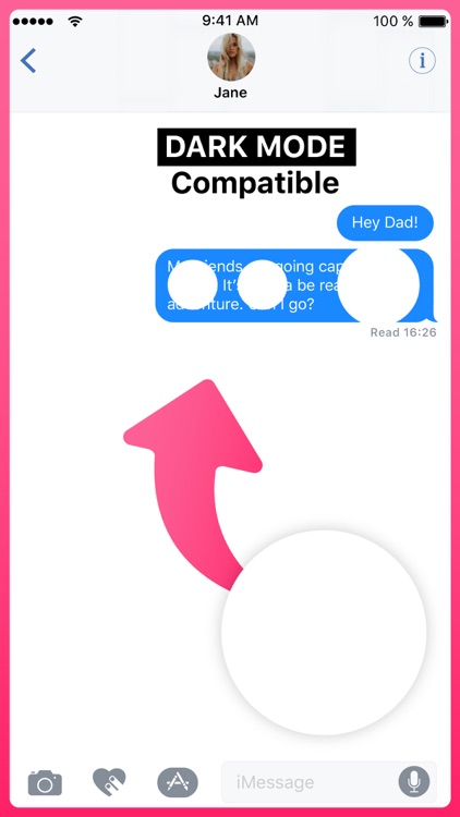 Create a hole on texts Sticker