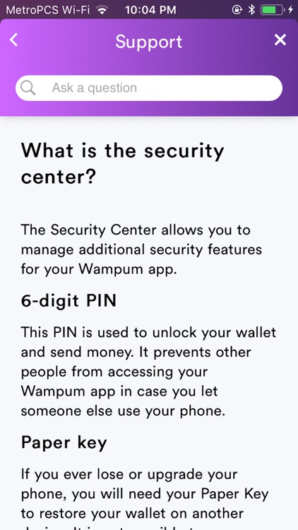Wampum 1st Wallet screenshot-7