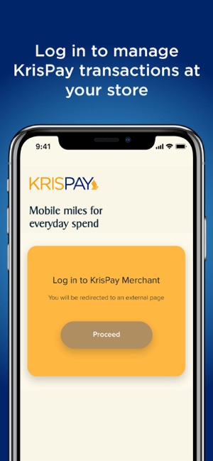 KrisPay Merchant SingaporeAir