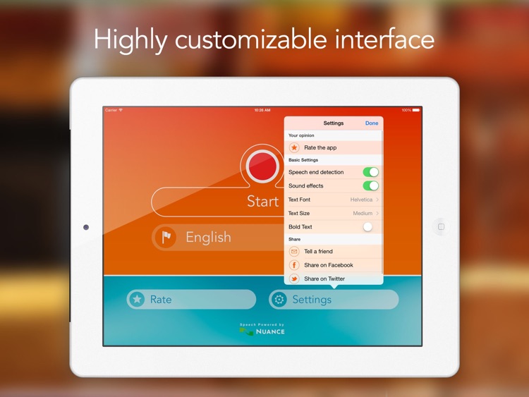 Speech Recogniser HD screenshot-4