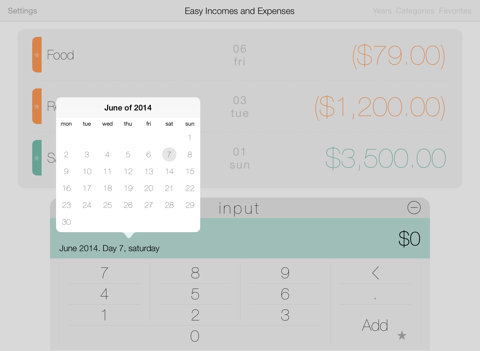 Easy Incomes and Expenses screenshot 3