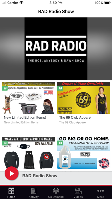 How to cancel & delete RAD Radio Show from iphone & ipad 1