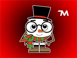 Christmas Stickers: Lex Snowman