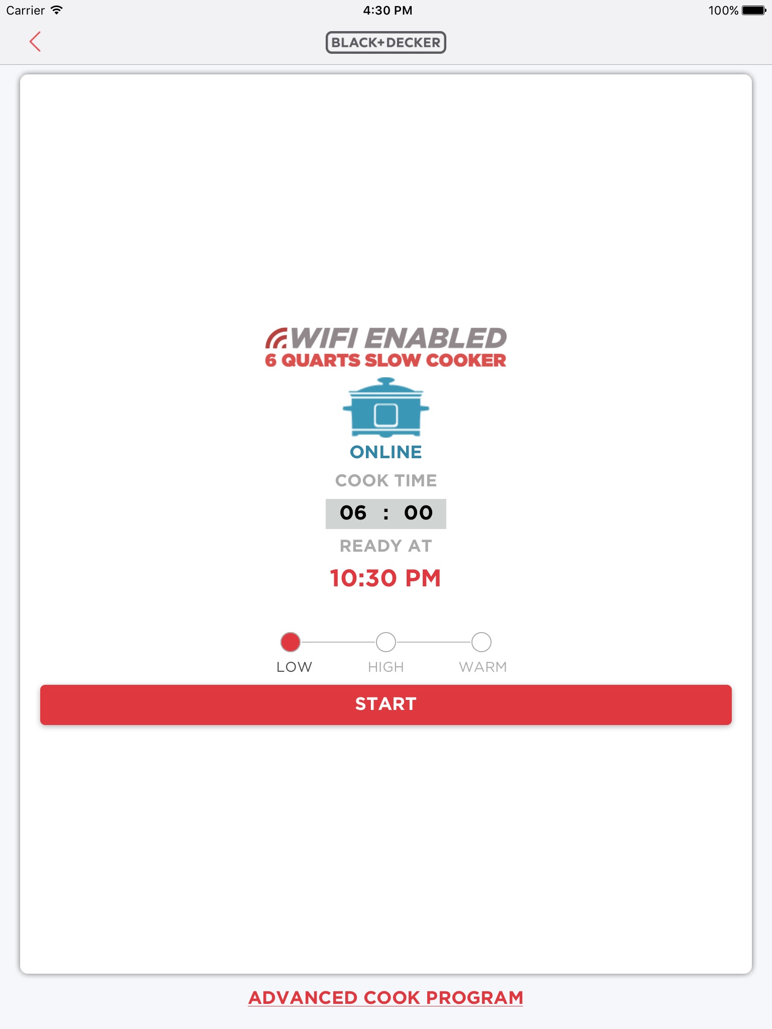Wi-Fi Slow Cooker screenshot 2
