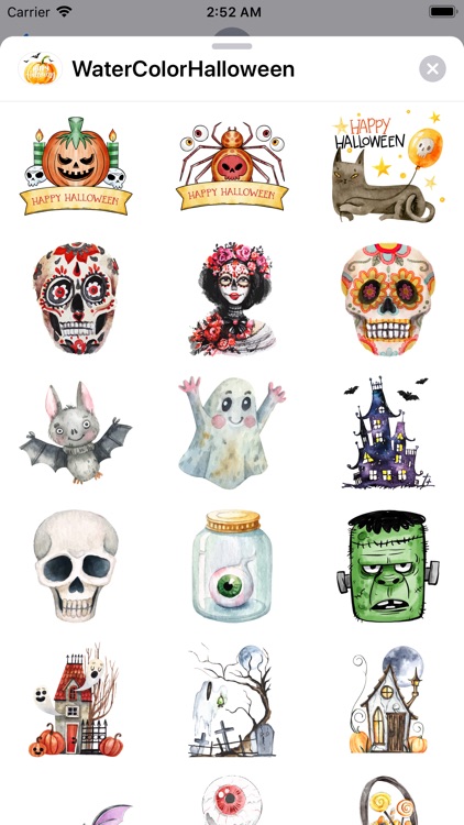 WaterColor Halloween Stickers screenshot-5