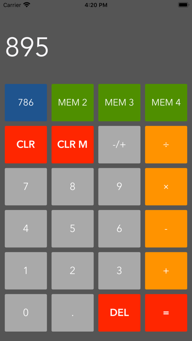 MemoryCalculator screenshot 2