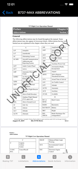 B737 Limitations Quick Actions(圖5)-速報App