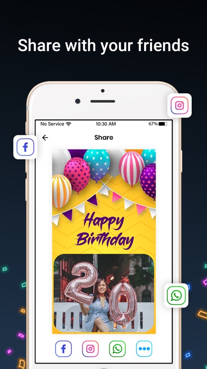 Bday Video Maker, Wishes,Cards screenshot-9