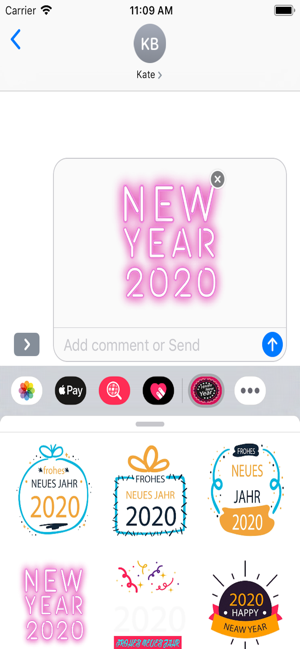 New Year Stickers For WA