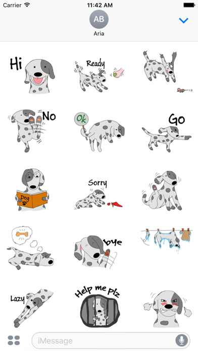 How to cancel & delete Brave Dalmatian Dog Sticker from iphone & ipad 2