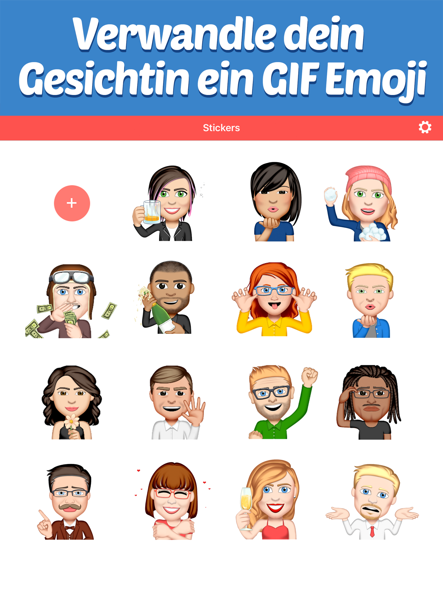 Emoji sticker whatsapp eigenes gesicht