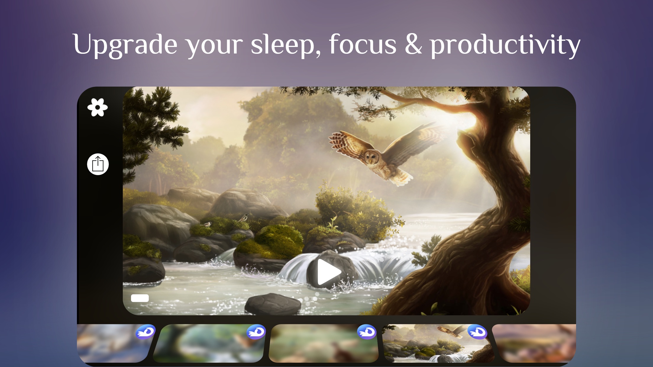 Screenshot do app Flowing ~ Meditation in Nature