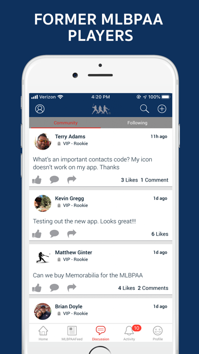 MLBPAA Clubhouse screenshot 4