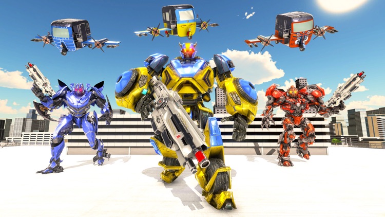 Flying Rickshaw Robot Wars screenshot-4