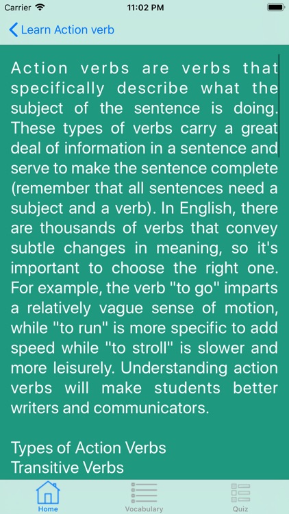 Learn English:Action Verb