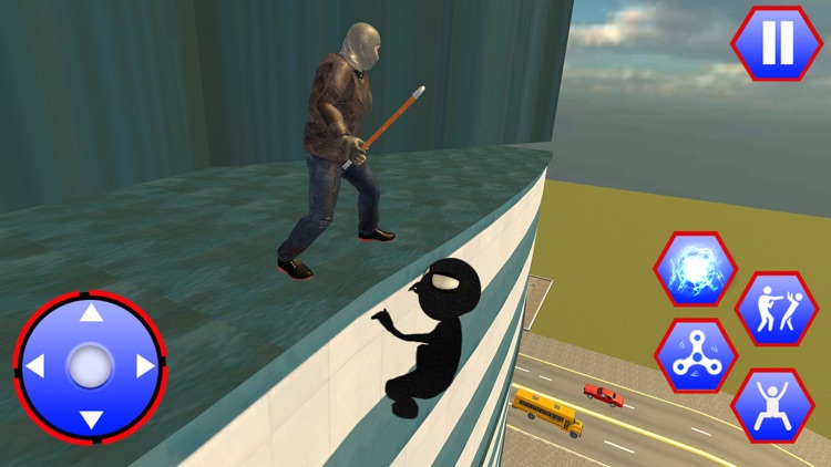Spider Stickman Crime City 3D screenshot-3