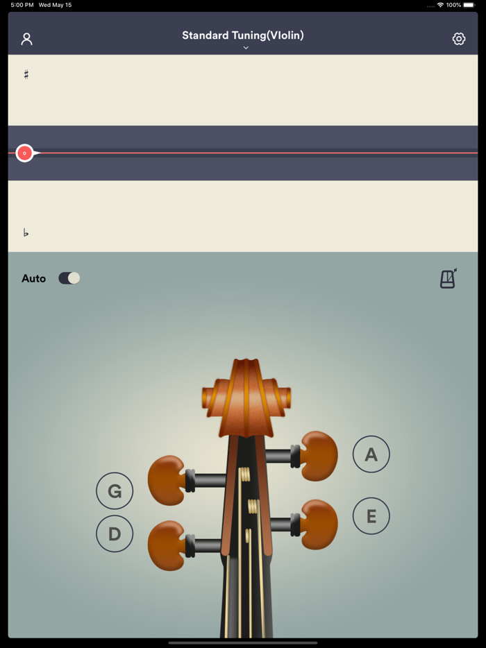 Sintonizador violín app