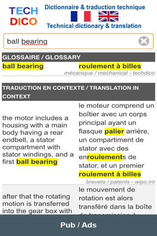 Technical Translation Techdico screenshot 2