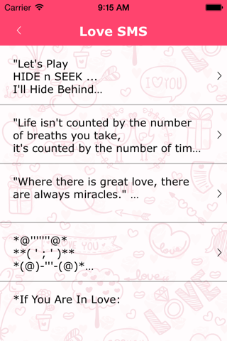 Beautiful Love SMS and Likee - náhled