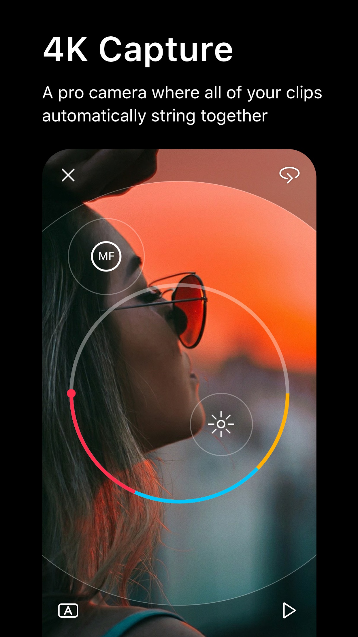 Screenshot do app Spark Camera & Video Editor