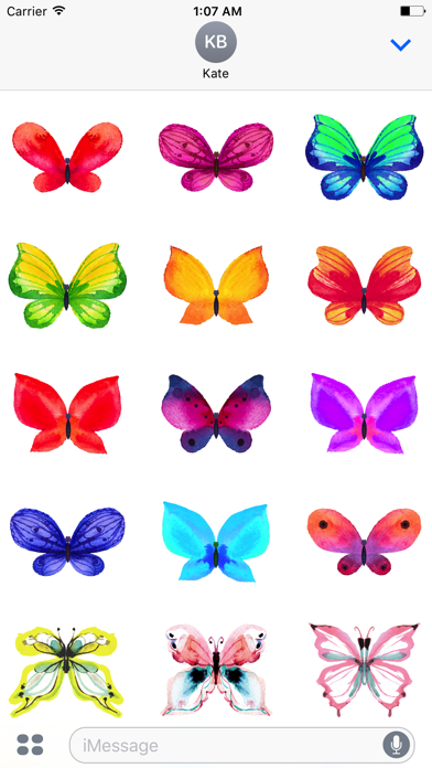 How to cancel & delete Watercolor Butterflies Sticker Pack from iphone & ipad 1