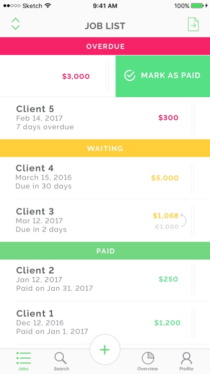 Tycoon Freelance job tracking screenshot-0