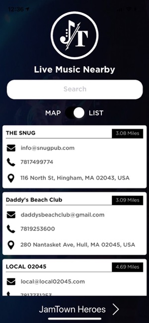 JamTown-Local Live MusicFinder(圖3)-速報App