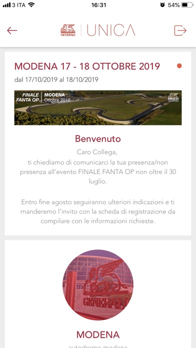 Eventi Generali Italia screenshot 3