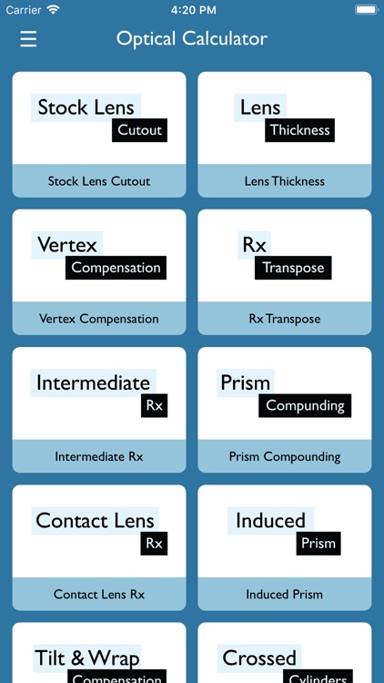 Vertex Chart Optical