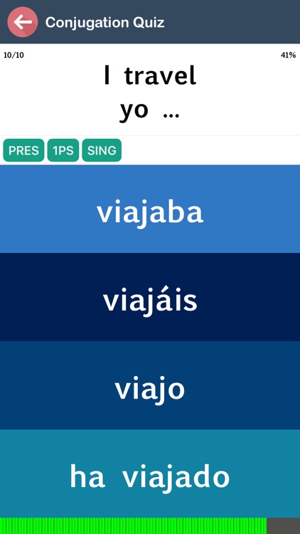 Spanish Verb Blitz screenshot-3