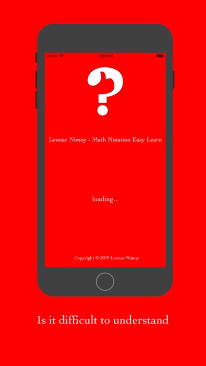 Leonar Nimoy - Math Notation