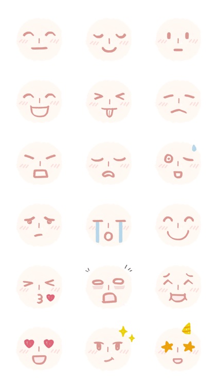 Face Emojis 2 Sticker Pack