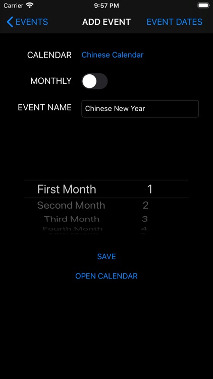 My Calendar Events