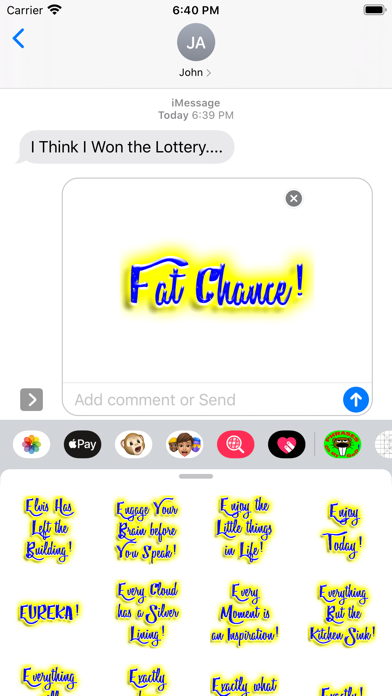 How to cancel & delete Calligraphy Phrases Sayings Idioms Quotes Stickers from iphone & ipad 1