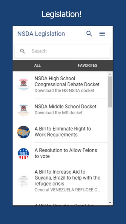 Congressional Debate