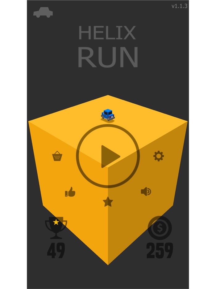 Helix Run - Blocky road