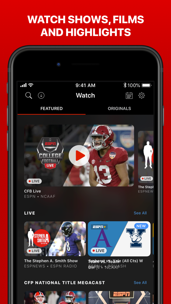 ESPN Live Sports & Scores App for iPhone Free Download