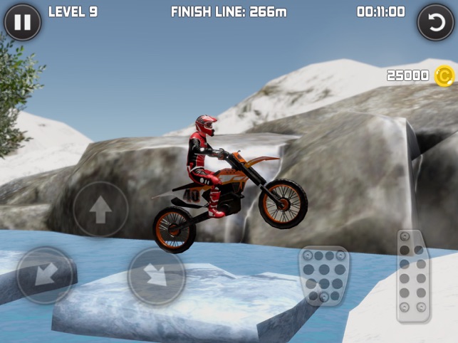 Bike Trials Winter, game for IOS