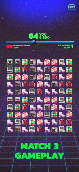 Game screenshot Fight Back to the 80's Match 3 apk