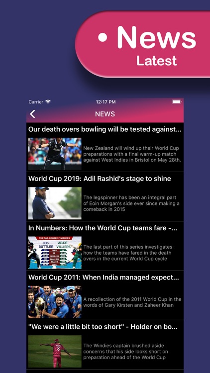 World Cup 2019 Live Scores