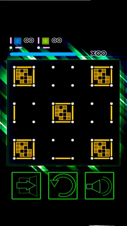 Dots and boxes neon timbiriche