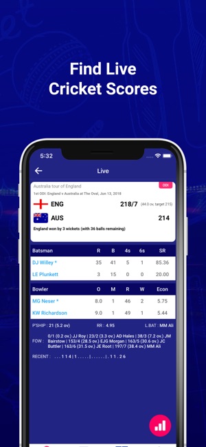 CricUP - Cricket Scores & News(圖5)-速報App