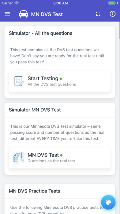 Minnesota DVS Practice Test screenshot 3