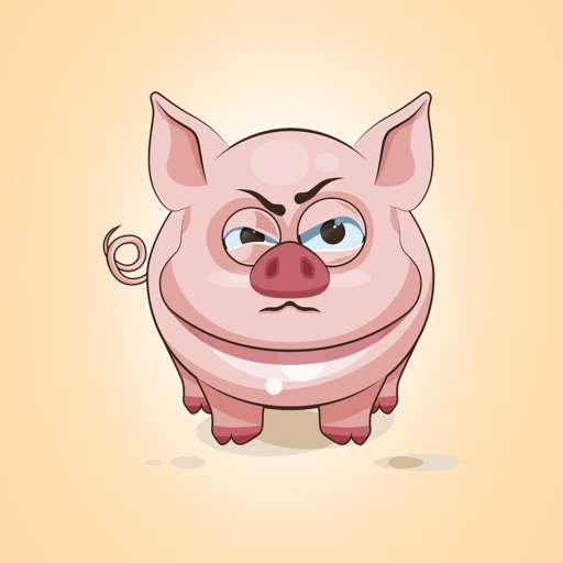 Adorable Pig Emoji Stickers icon