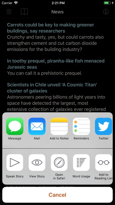Speak News - RSS news... screenshot1