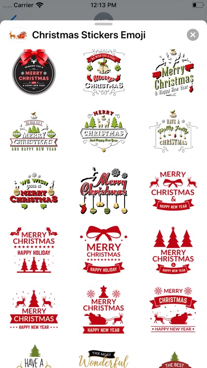 Christmas Stickers Emoji