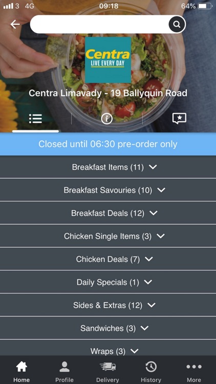 Centra NI App - Beat the Queue