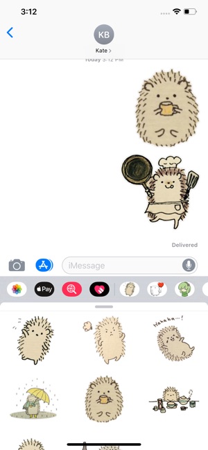 Cute Hedgehog Sticker Pack(圖3)-速報App